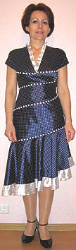 Платье-спираль из натурального шелка