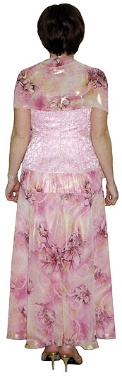 Нарядное платье на бретели из шифона и кружева на корсете и подкладке