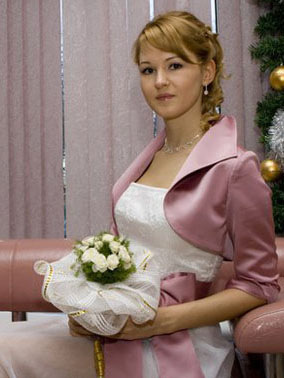 свадебное платье с фигаро