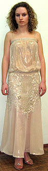 Нарядное платье из органзы в стиле 20-х годов 20 века.