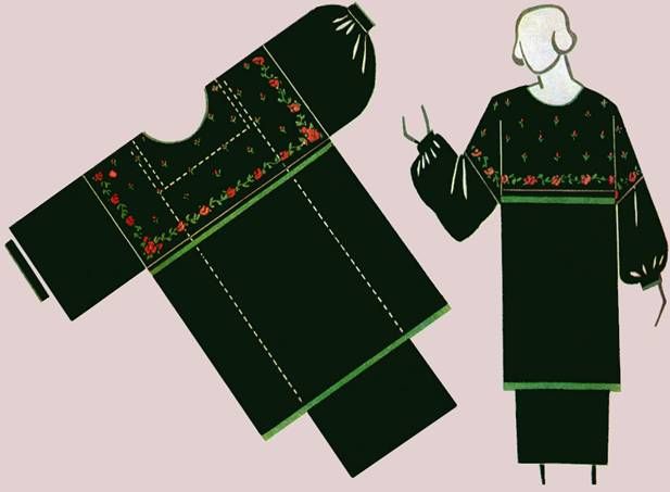 A suit of shawls by Nadezhda Lamanova