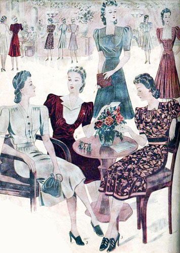 Модели платьев с рукавами буф