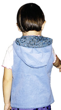hooded vest for girls to learn how to cut and sew online training courses Ludmila Serova