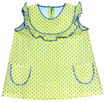 Dress on the coquette with obray for a little girl to cut and sew e-learning courses the author's school of cutting and sewing Ludmila Serova