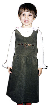 Dress for girls spaghetti strap cut and sew e-learning courses via the Internet garments of the author's school of cutting and sewing Ludmila Serova