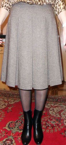 skirt with a circular pleat