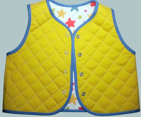 Quilted vest baby two-way