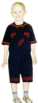 sailor suit and pants for a boy to learn how to cut and sew e-learning